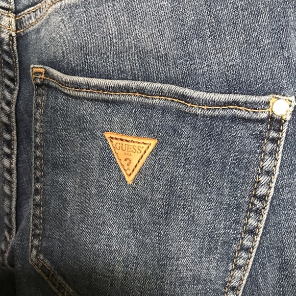 Guess denim Y2K zip front jumpsuit overalls small - Picture 5 of 5